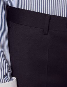 Classic Fit Black Twill Suit Pants-preview1