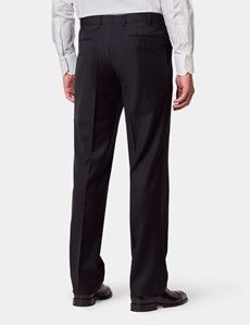 Classic Fit Black Twill Suit Pants-preview2