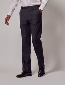 Dark Charcoal Twill Classic Fit Suit Pants-preview3