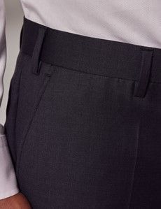 Dark Charcoal Twill Classic Fit Suit Pants-preview1