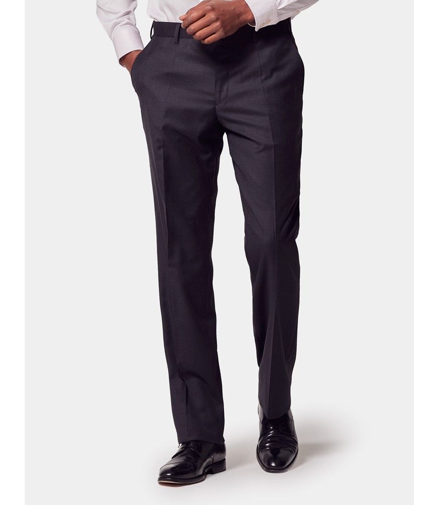 スーツ ourhour design pants black/gray PT Torino - Charcoal Gray 160s Wool Serge Dress Pant