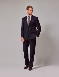 Navy Twill Classic Suit Pants-preview3