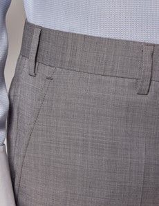Light Grey Twill Classic Suit Pants-preview1