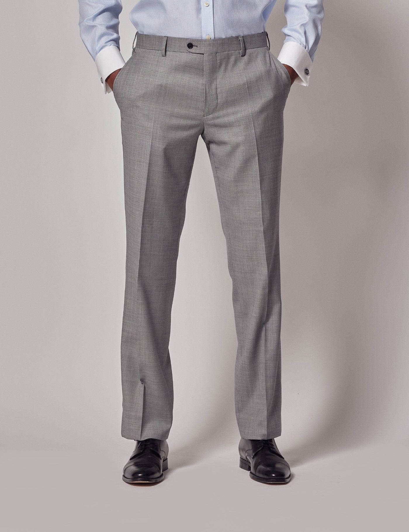 Light grey slim fit dress pants hotsell