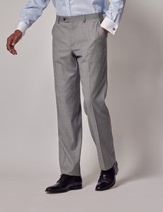 Light Grey Twill Classic Suit Pants-preview3