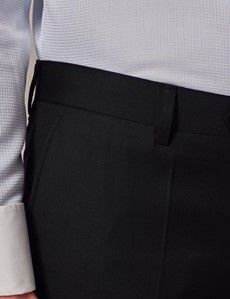 Black Twill Slim Suit Pants-preview1