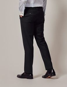 Black Twill Slim Suit Pants-preview2