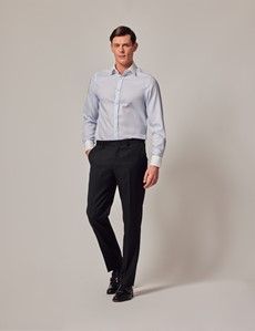 Black Twill Slim Suit Pants-preview3
