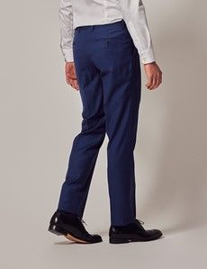Royal Blue Twill Slim Suit Pants-preview4
