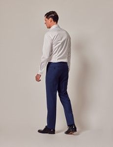 Royal Blue Twill Slim Suit Pants-preview3