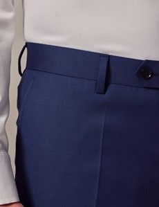 Royal Blue Twill Slim Suit Pants-preview2