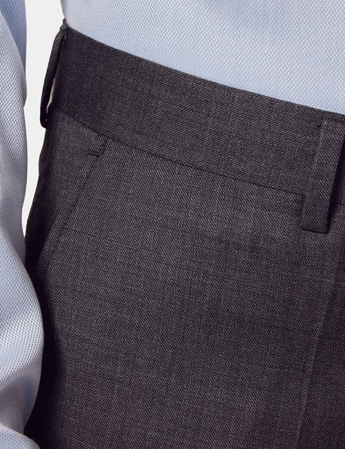 Slim Fit Charcoal Twill Suit Pants-preview