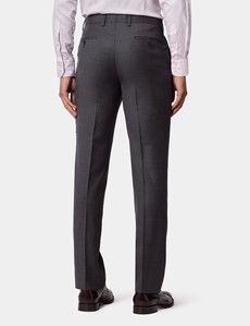 Slim Fit Charcoal Twill Suit Pants-preview2