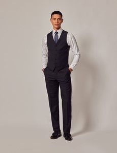 Dark Charcoal Twill Slim Suit Pants-preview3