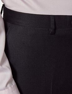 Slim Fit Dark Charcoal Twill Suit Trousers