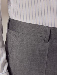 Mid Grey Twill Slim Suit Pants-preview1