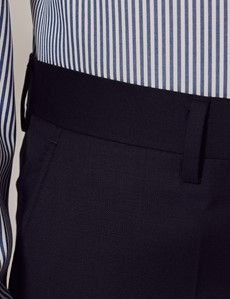 Navy Twill Slim Suit Pants-preview1