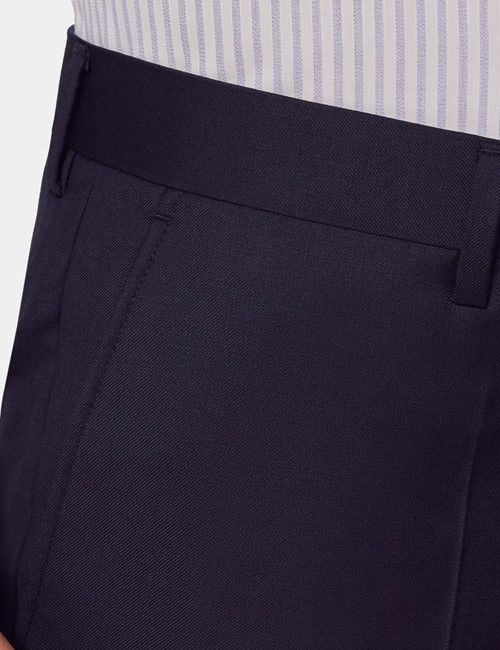 Slim Fit Navy Twill Suit Pants-preview