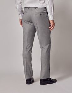 Light Grey Twill Slim Suit Pants-preview2