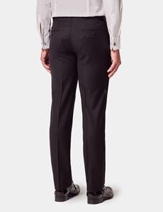 Black Slim Dinner Suit Pants With Side Adjusters-preview2