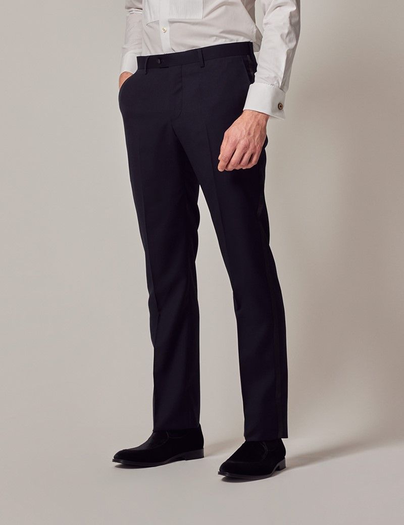 Mens black trousers next best sale