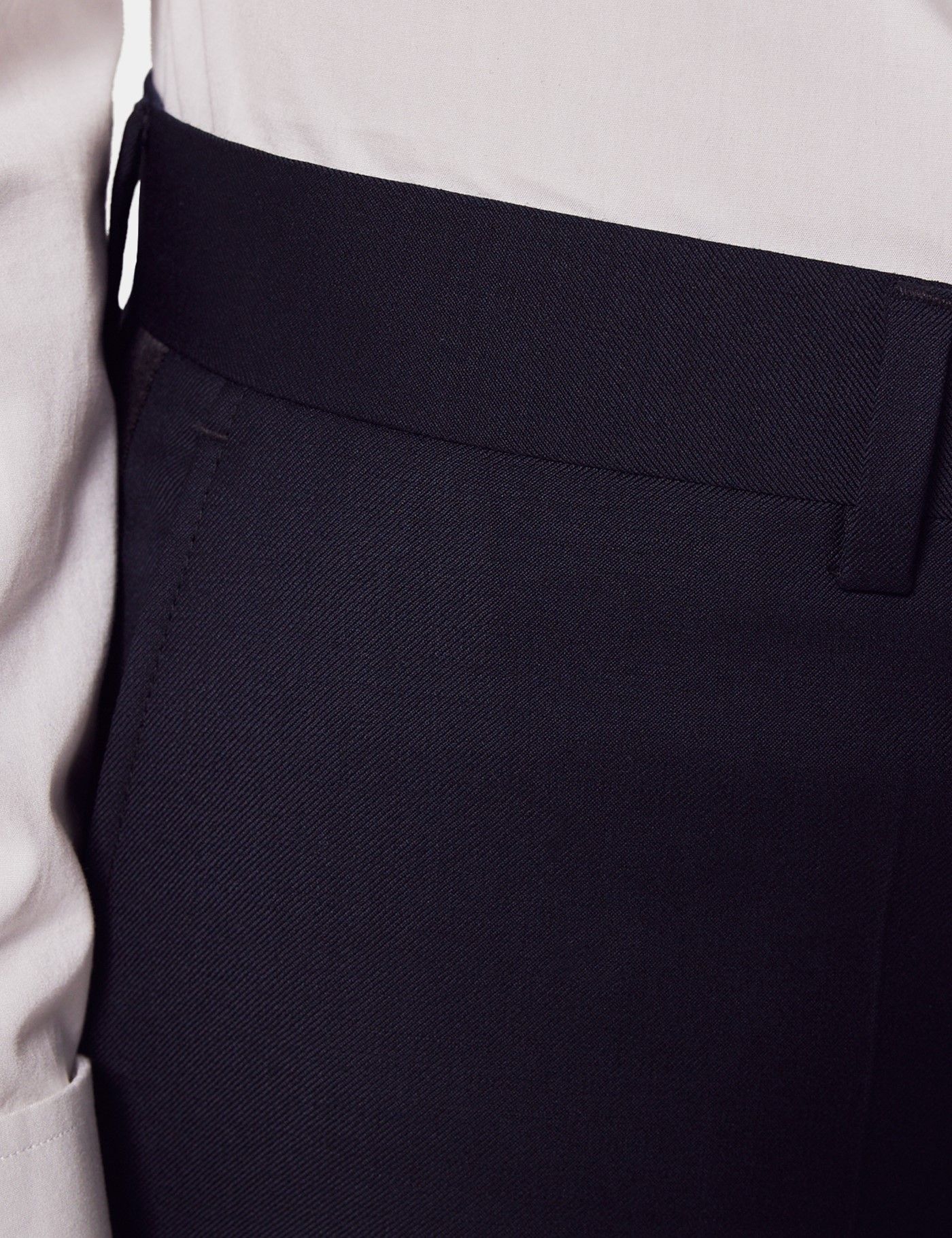 Slim Fit Navy Dinner Suit Pants with Belt Loops-preview