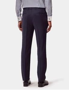 Slim Fit Navy Birdseye Suit Pants-preview2