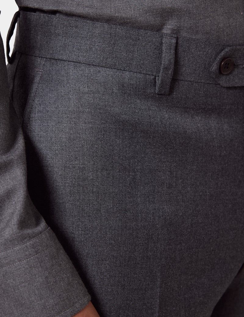 Slim Fit Dark Grey Suit Trousers thumbnail 3