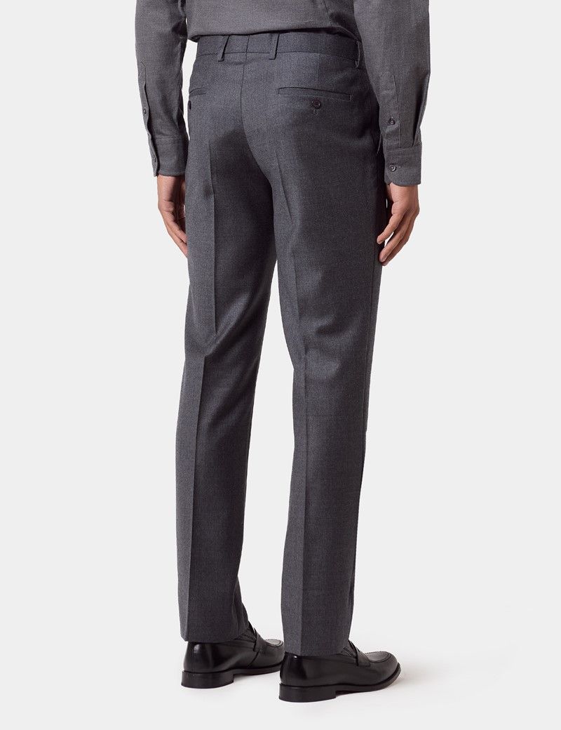 Slim Fit Dark Grey Suit Trousers thumbnail 4