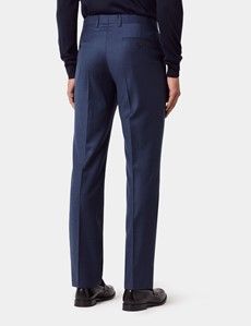 Slim Fit Dark Blue Trousers