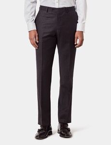 Slim Fit Brown Suit Trousers