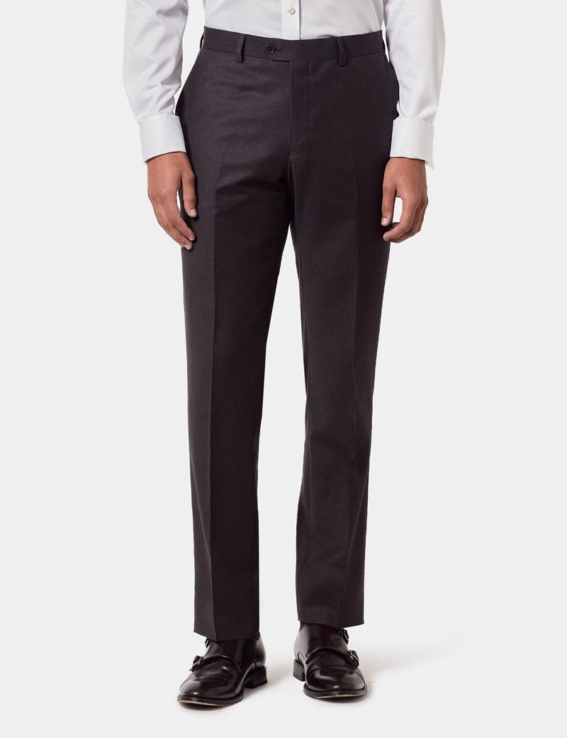 Slim Fit Brown Suit Trousers thumbnail 2