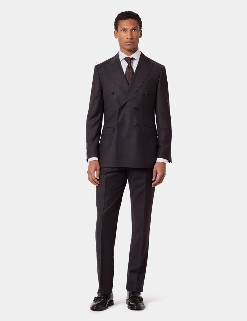 Slim Fit Brown Suit Trousers thumbnail 5