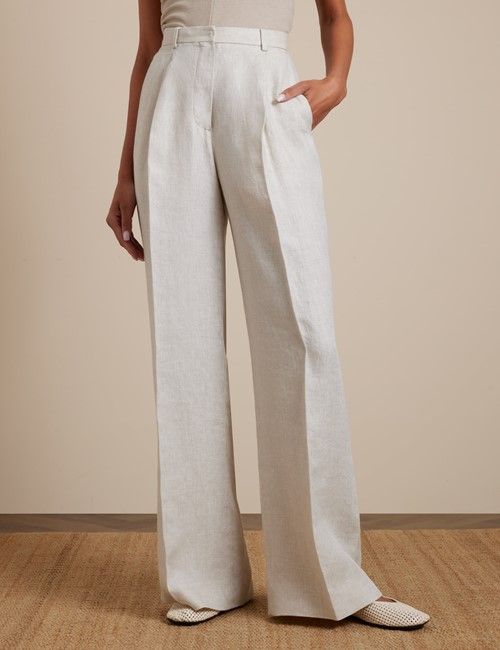 Relaxed Stone Twill Linen Blazer