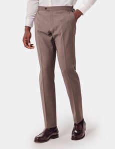 Slim Fit Brown Pants
