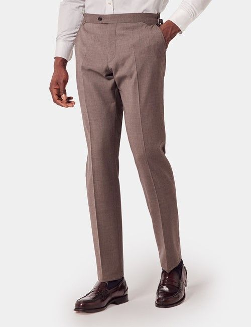Slim Fit Brown Pants