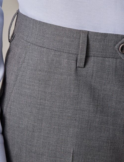 Grey Slim Stretch Suit Pants-preview