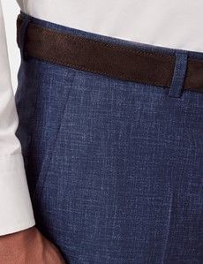 Tailored Fit Blue Semi Plain 1913 Suit Pants-preview1