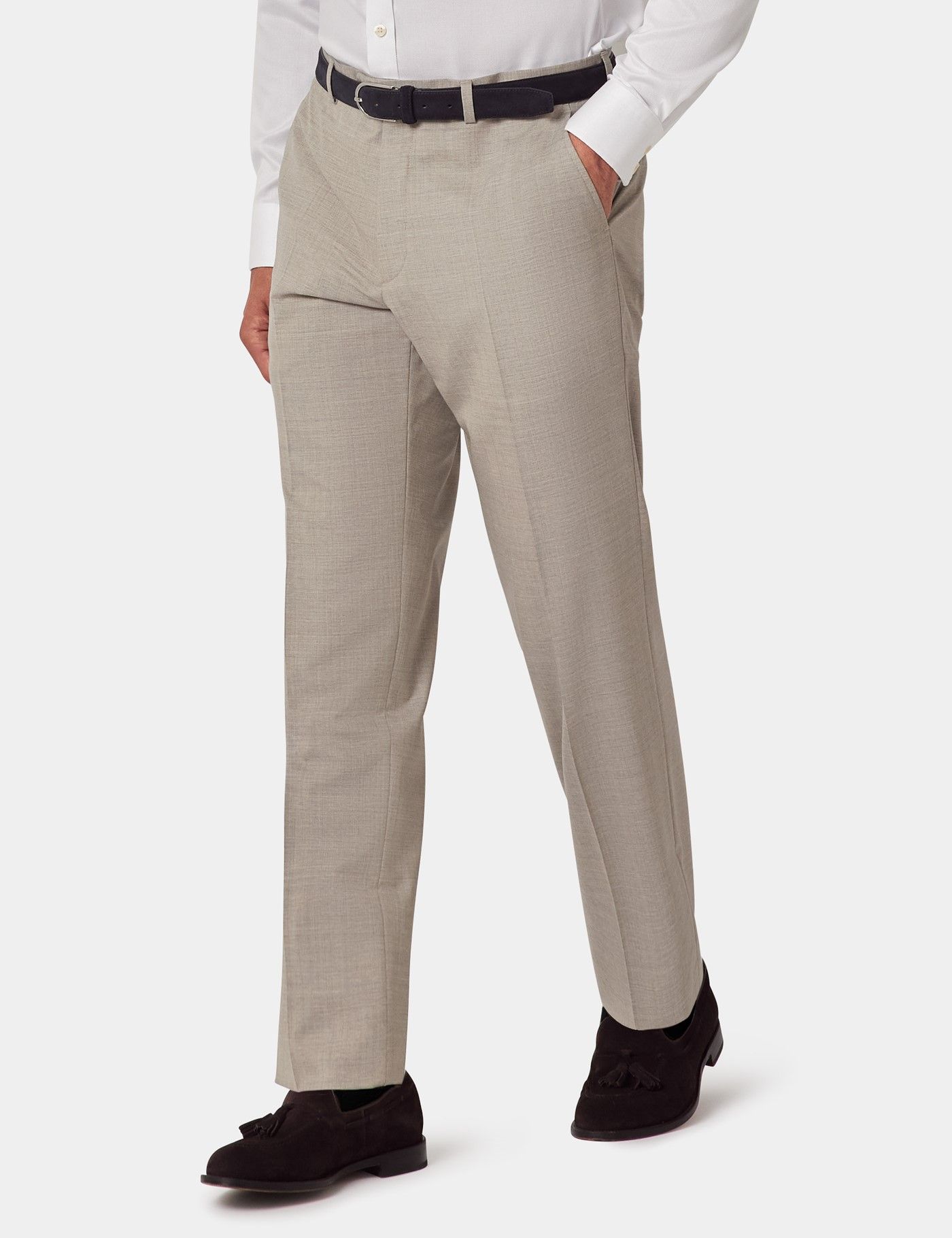 Tailored Fit Greige 1913 Suit Pants