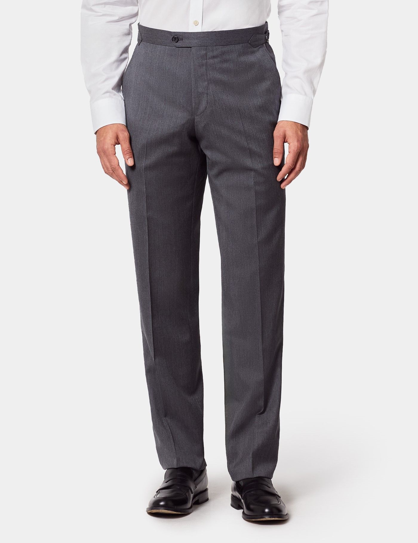 Slim Fit Grey Twill 1913 Suit Pants