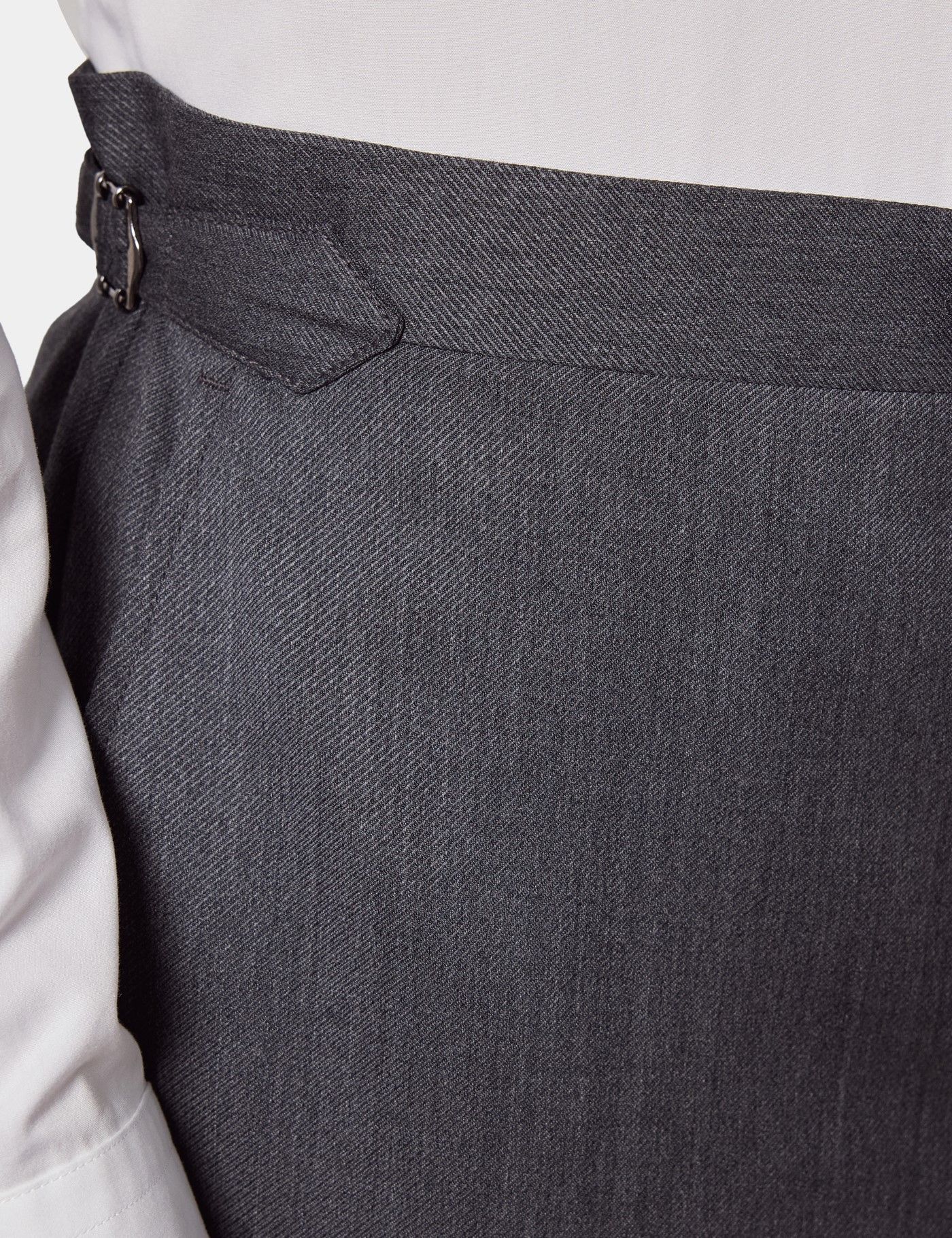 Slim Fit Grey Twill 1913 Suit Pants-preview