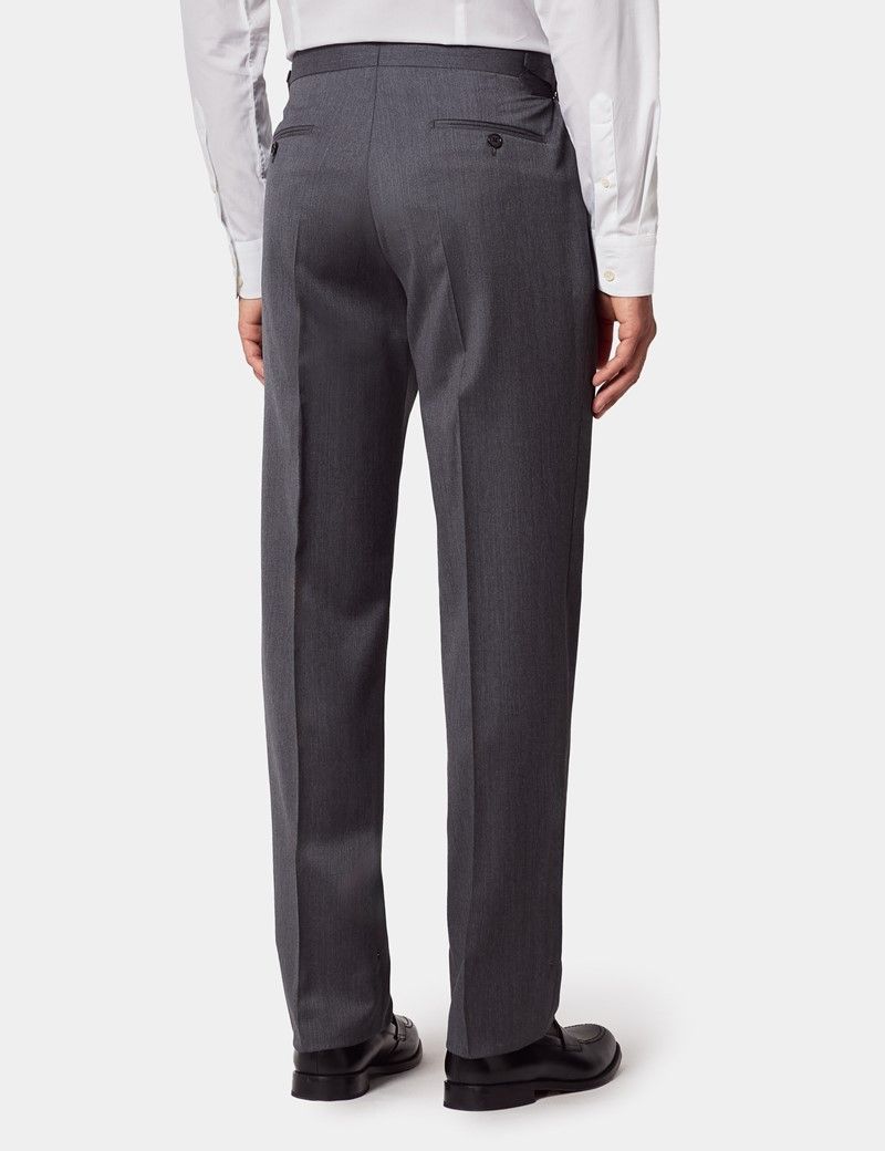Slim Fit Grey Twill 1913 Suit Trousers thumbnail 4