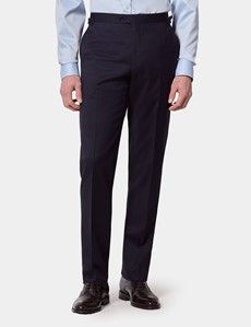 Slim Fit Navy Twill 1913 Suit Trousers