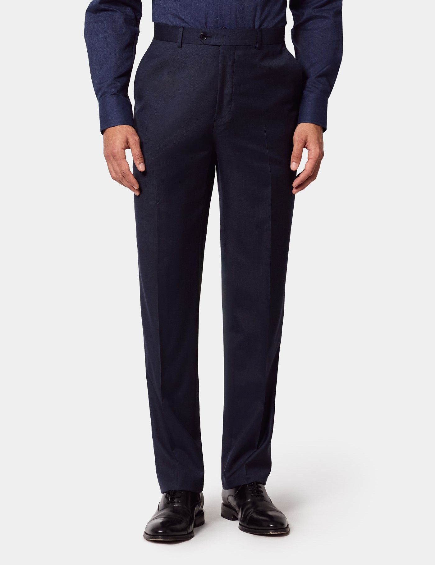 Tailored Fit Navy Semi Plain 1913 Suit Pants