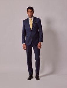 Navy Pinstripe Italian Tailored Suit Pants - 1913 Collection-preview3