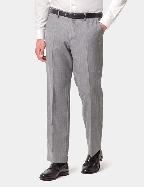 Tailored Fit Light Grey Stripe 1913 Suit Pants