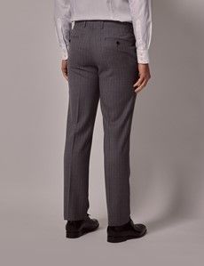 Grey Stripe Slim Suit Pants-preview2