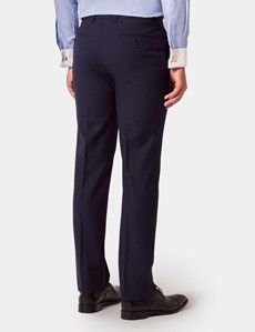 Slim Fit Dark Blue Pinstripe Suit Pants-preview2
