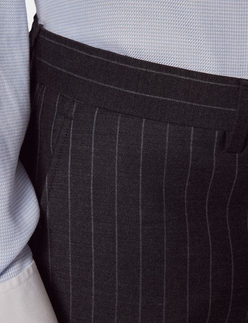 Slim Fit Charcoal Chalk Stripe Suit Pants-preview