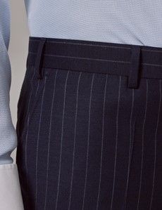 Navy Chalk Stripe Classic Suit Pants-preview1